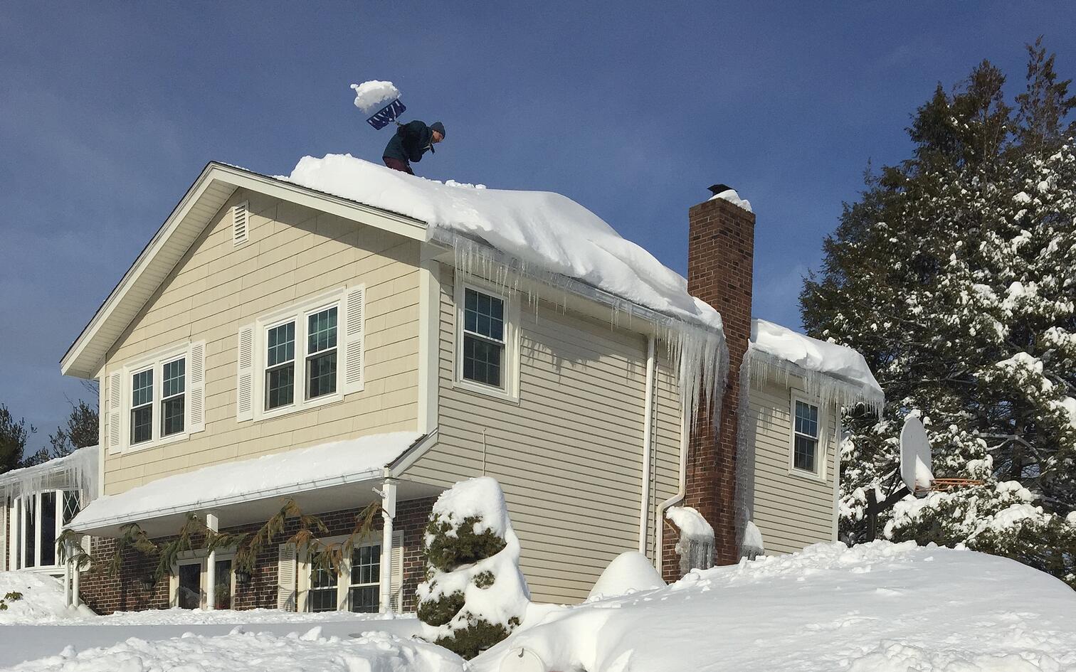 After getting this much snow, should you shovel your roof?
