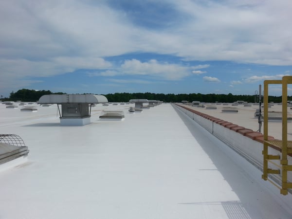 Silicone coated roof